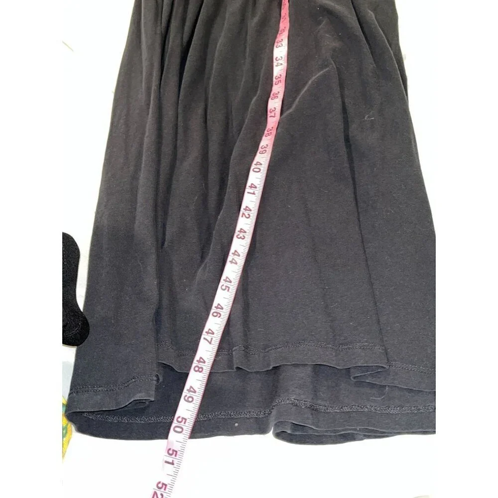 J. Crew Black Casual 100% Cotton Sleeveless Knit Maxi Dress Women's Size S